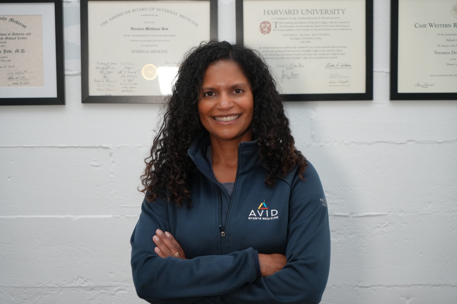 Dr. Veronica Jow, board-certified sports medicine physician and founder of Avid Sports Medicine in San Francisco