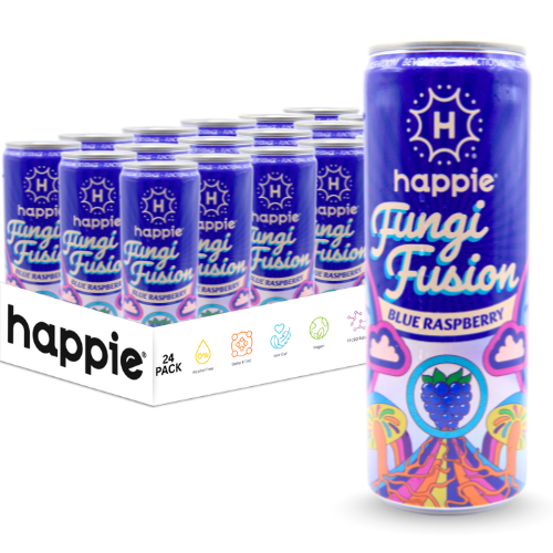 Blue Razzberry Functional Mushroom Drink - Master Case 24 Pack - WS