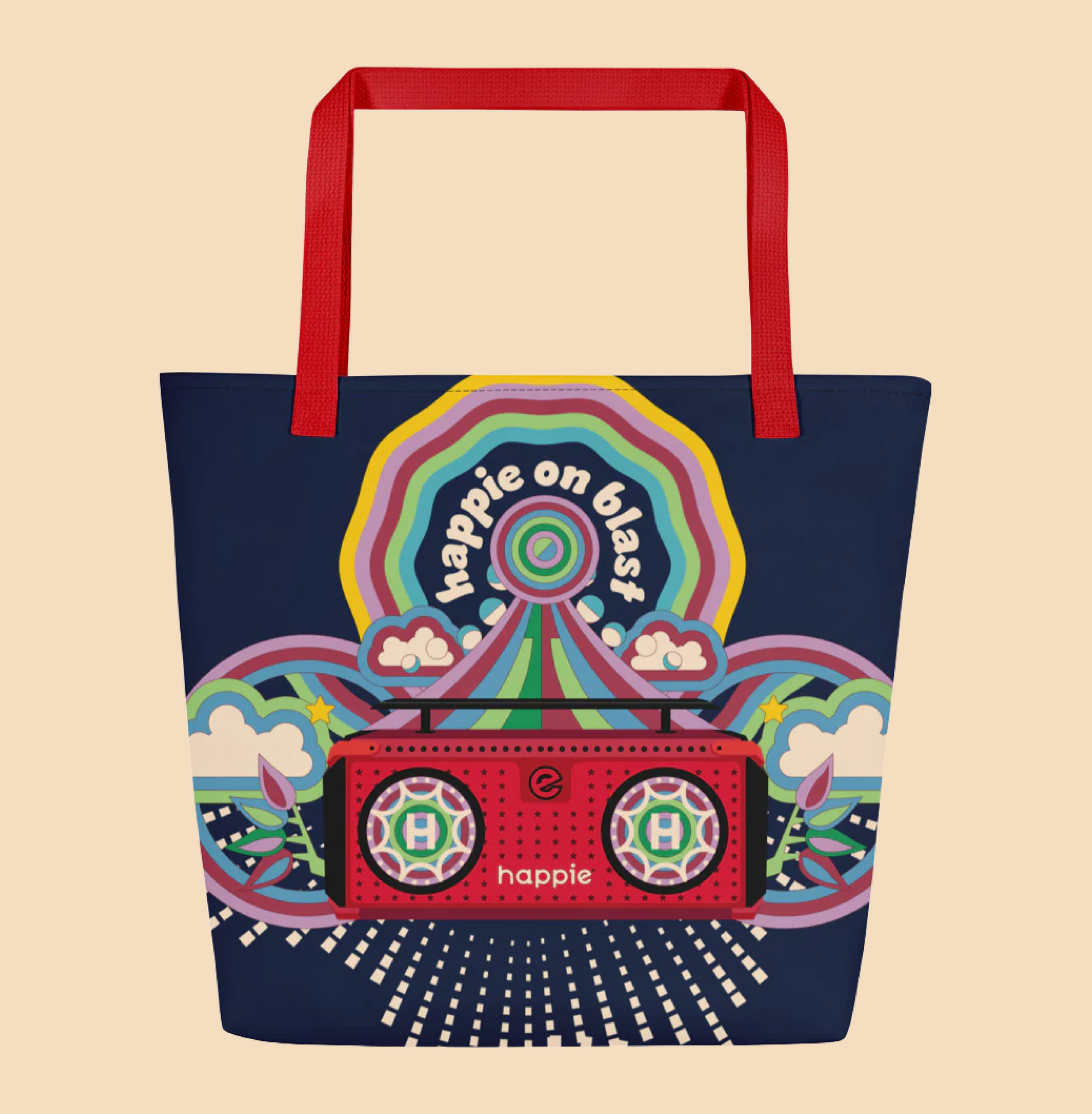 Happie On Blast Tote Bag