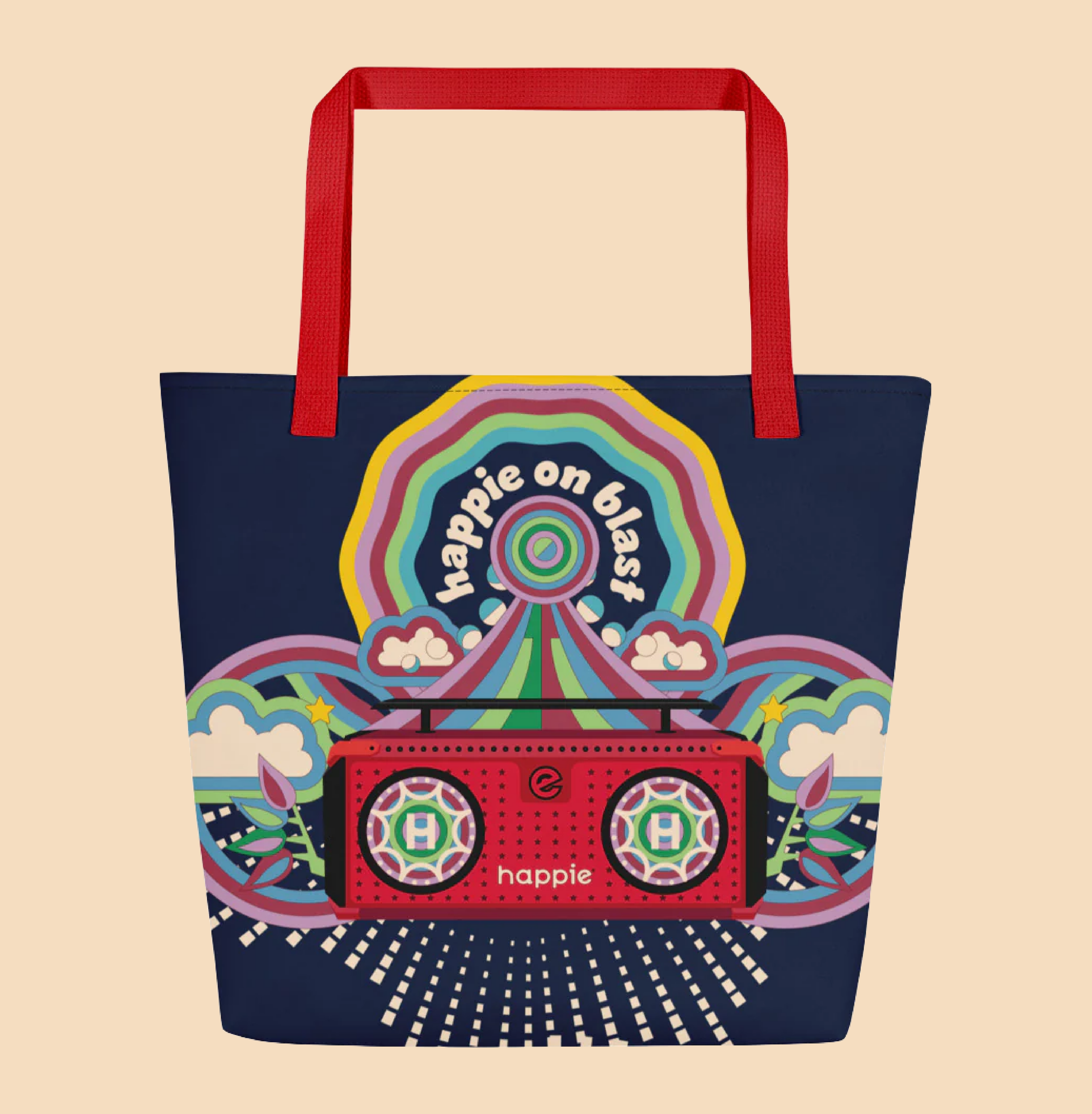 Happie On Blast Tote Bag